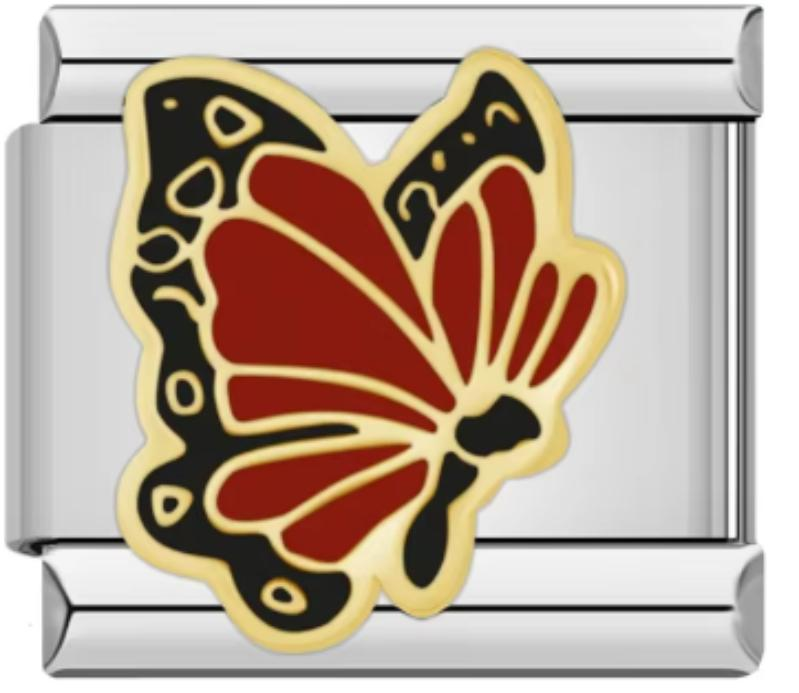 Charm Italiano Mariposa Roja