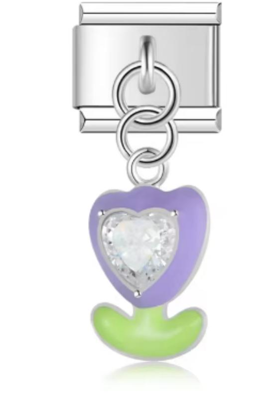 Charm Italiano Tulipán Morado