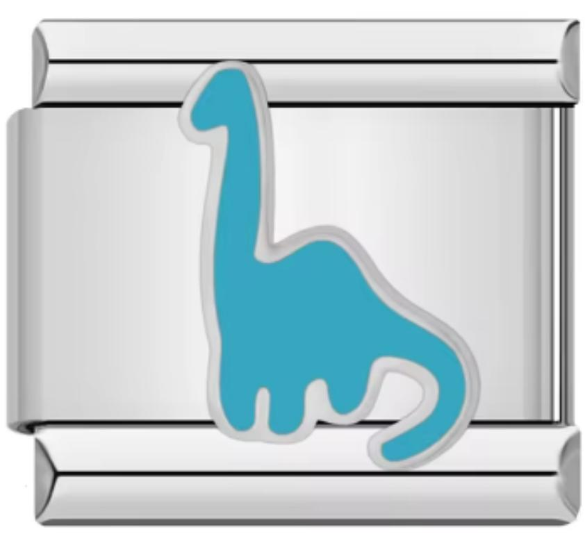 Charm Italiano Dinosaurio Azul