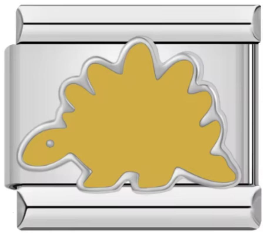 Charm Italiano Dinosaurio Amarillo