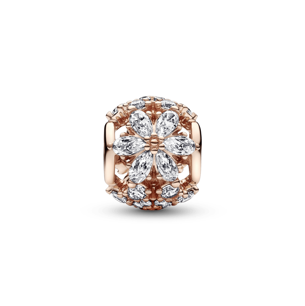 Charm Esfera de Flor Blanca