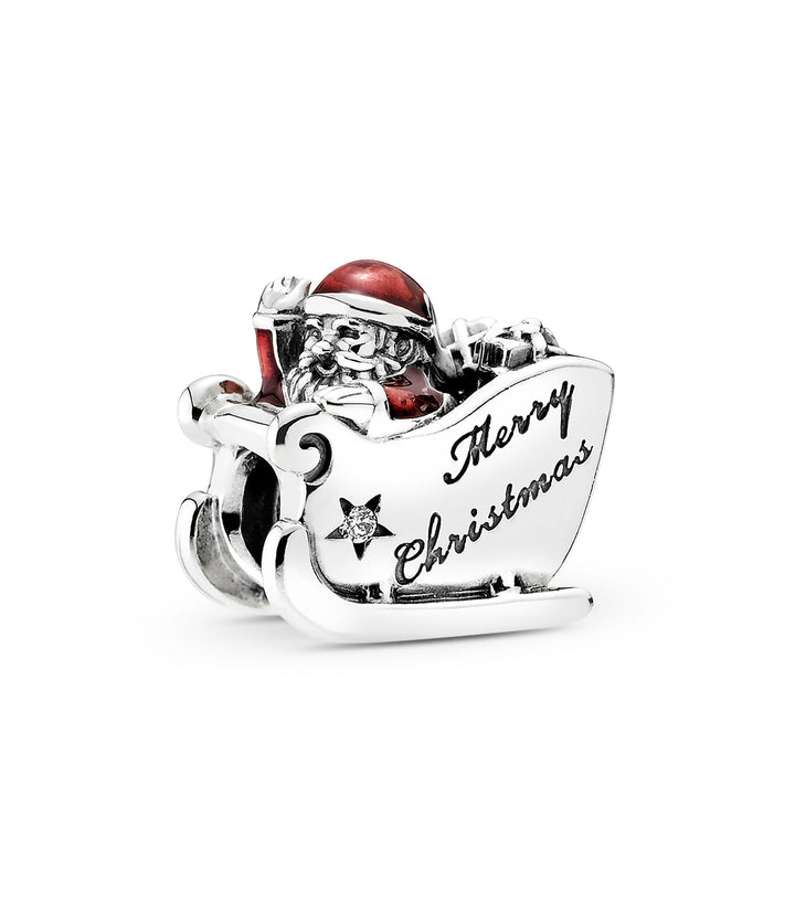 Charm Trineo de Santa Claus "Merry Christmas"