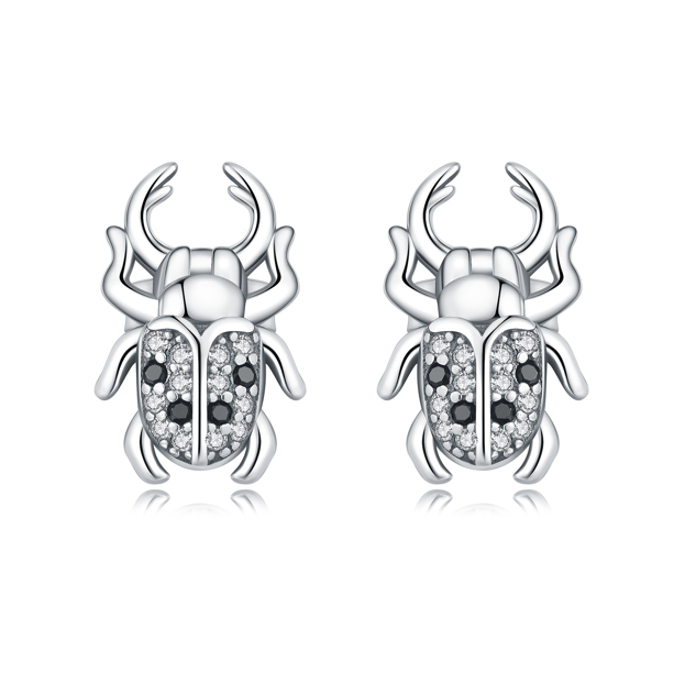 Aretes Escarabajo de Cristal