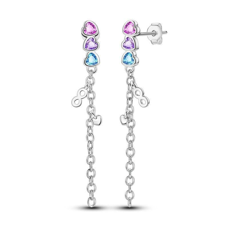 Aretes Corazones y Infinitos