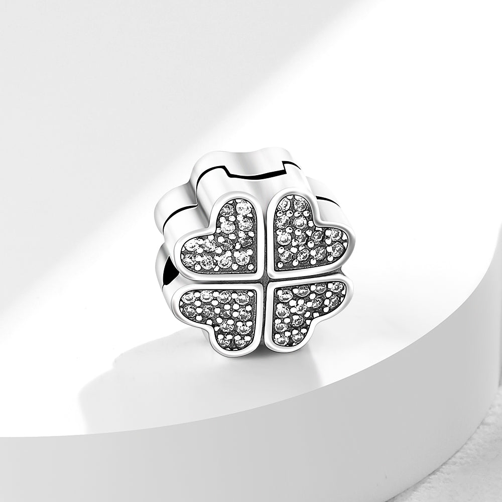 Clip Trébol Diamantado