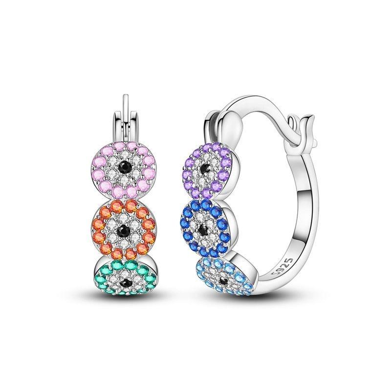 Aretes Ojo Nazar de Colores
