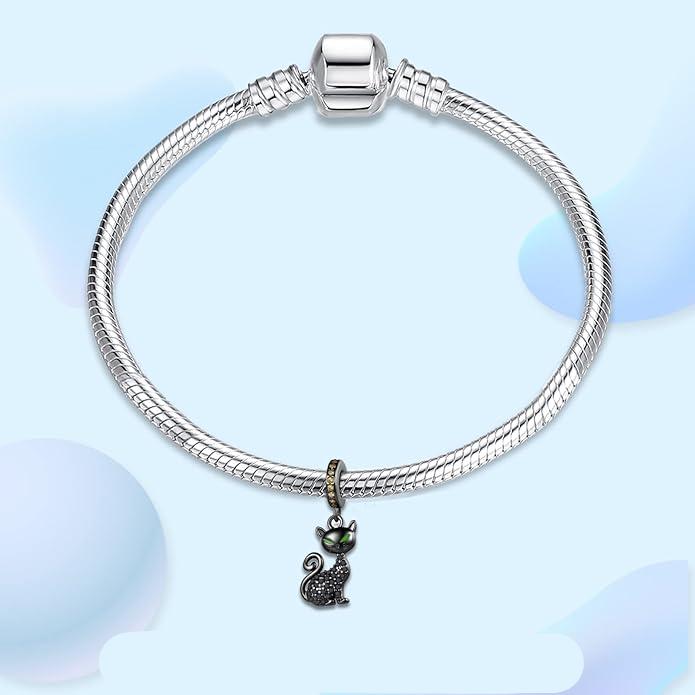 Charm Gato Negro Diamantado