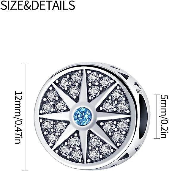 Charm Brujula Diamantada