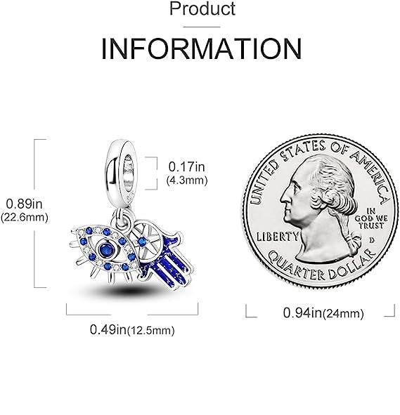 Charm Ojo Turco & Hamsa Diamantado