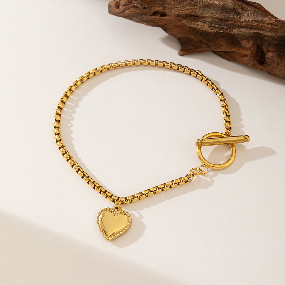 Brazalete Cadena Veneciana & Corazon