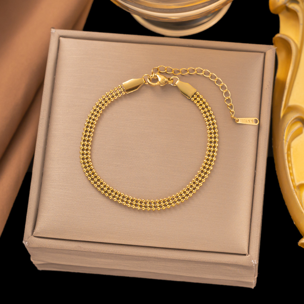 Brazalete Triple de Bolitas