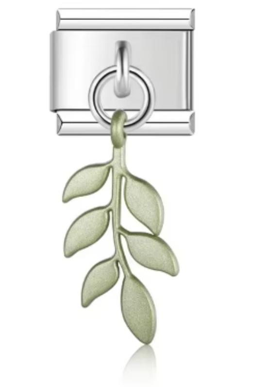 Charm Italiano Hojas Verdes