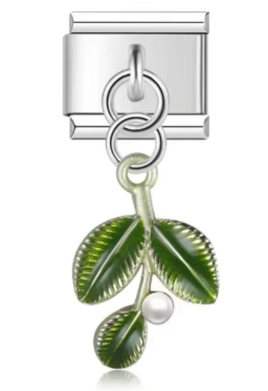 Charm Italiano Hojas Verdes