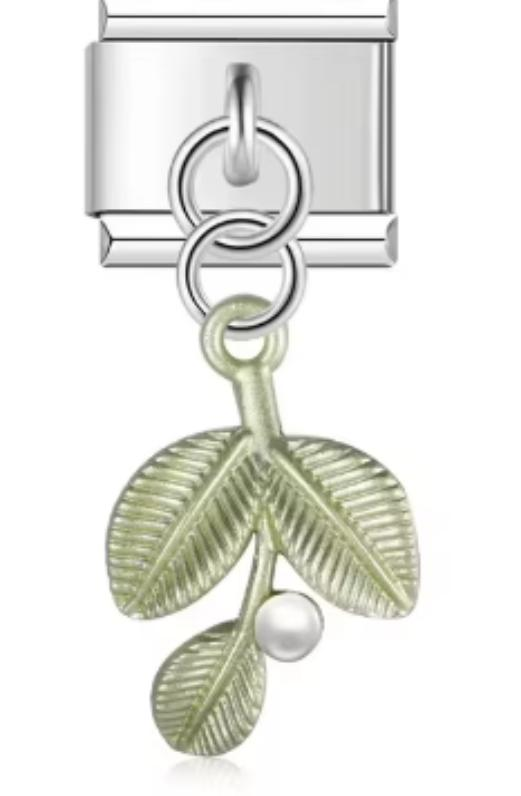 Charm Italiano Hojas Verdes