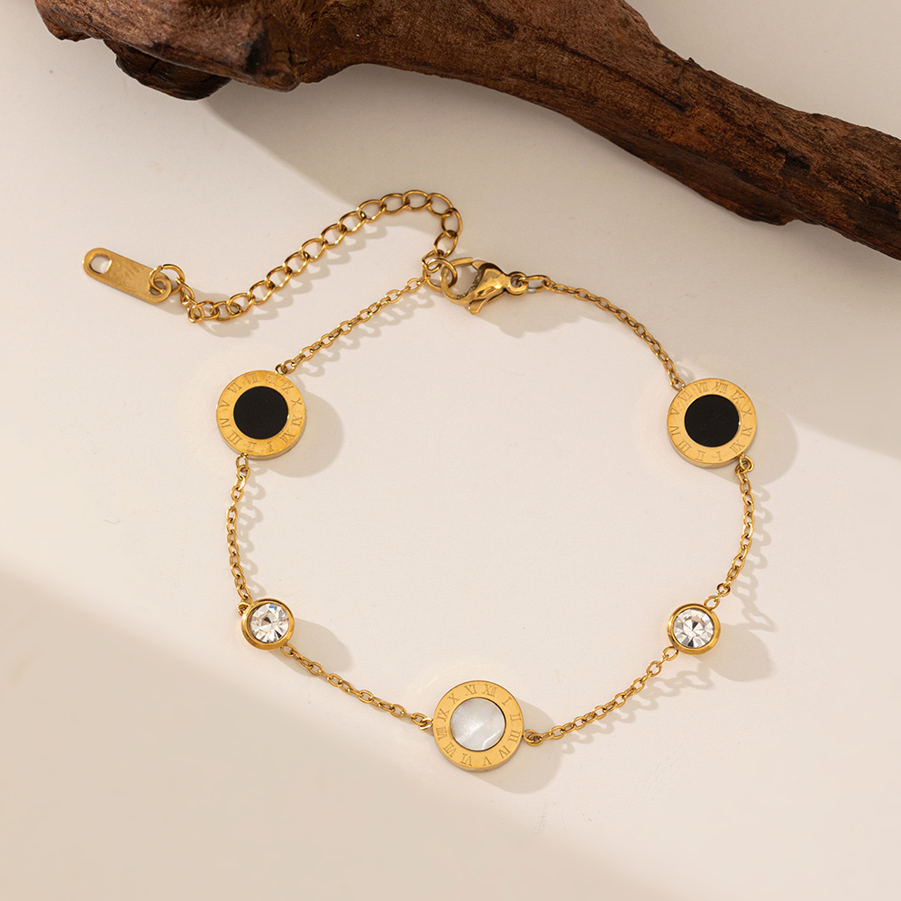 Brazalete Circulos Blancoas & Negros