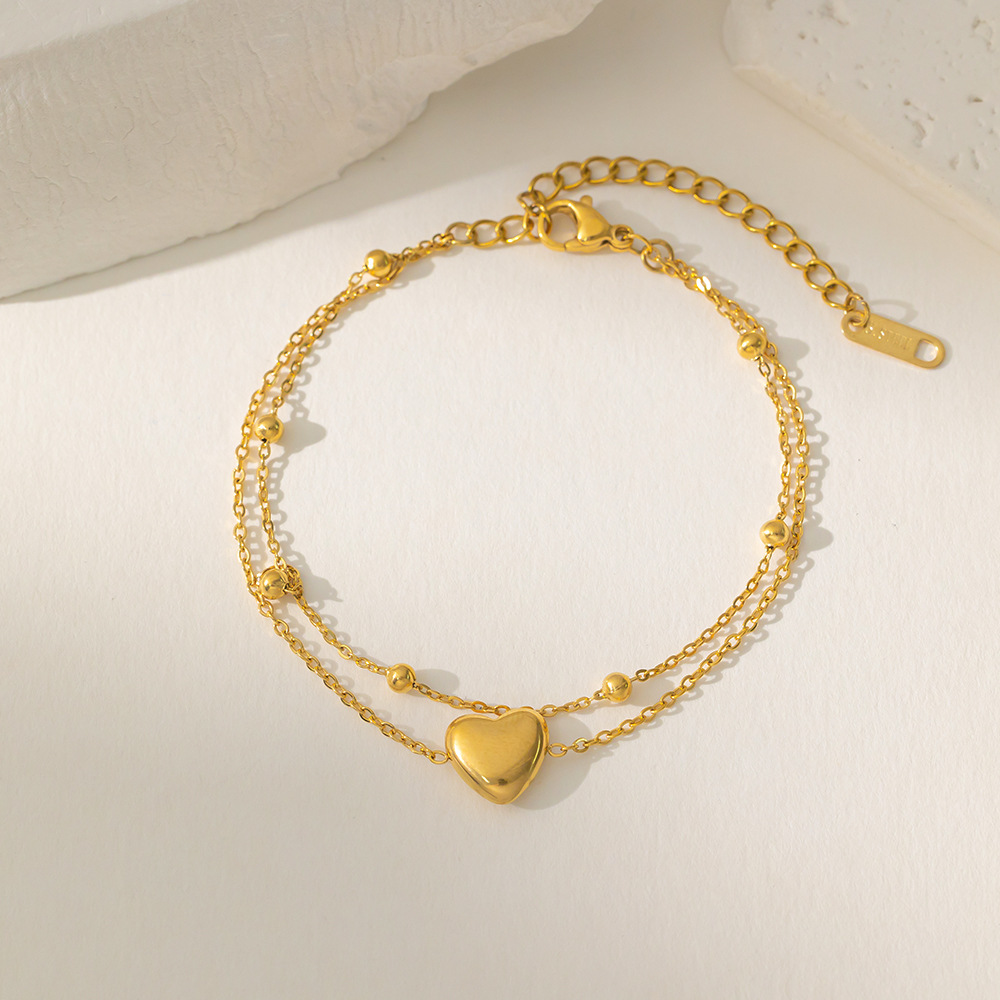 Brazalete Corazon Dorado