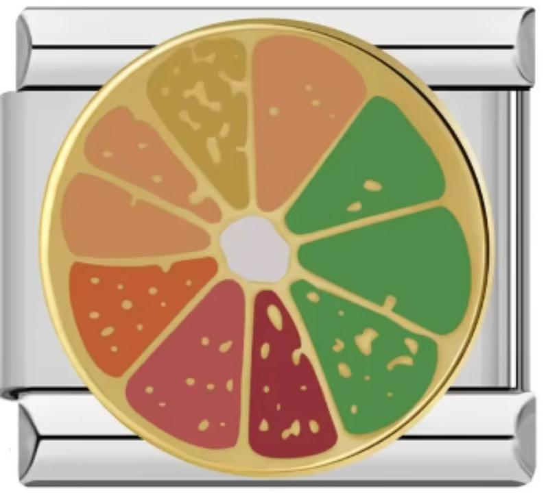 Charm Italiano Naranja Multicolor