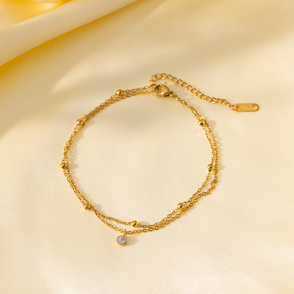 Brazalete Doble Con Esferas