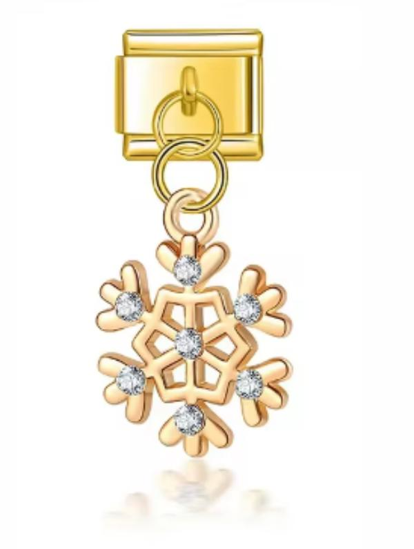 Charm Italiano Copo de Nieve Dorado