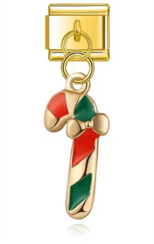 Charm Italiano Dorado Caramelo Navideño