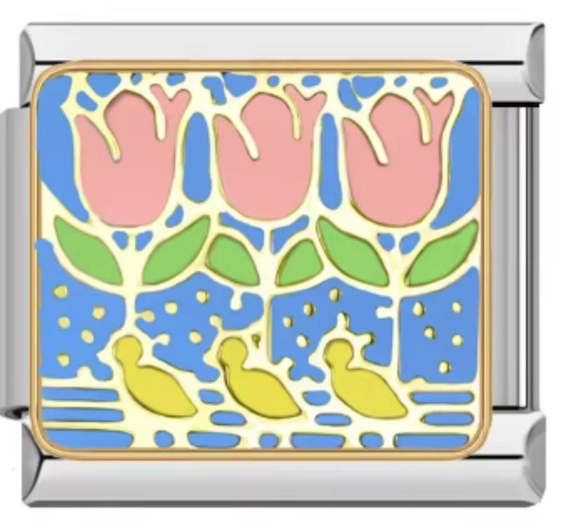 Charm Italiano Tulipanes y Patitos