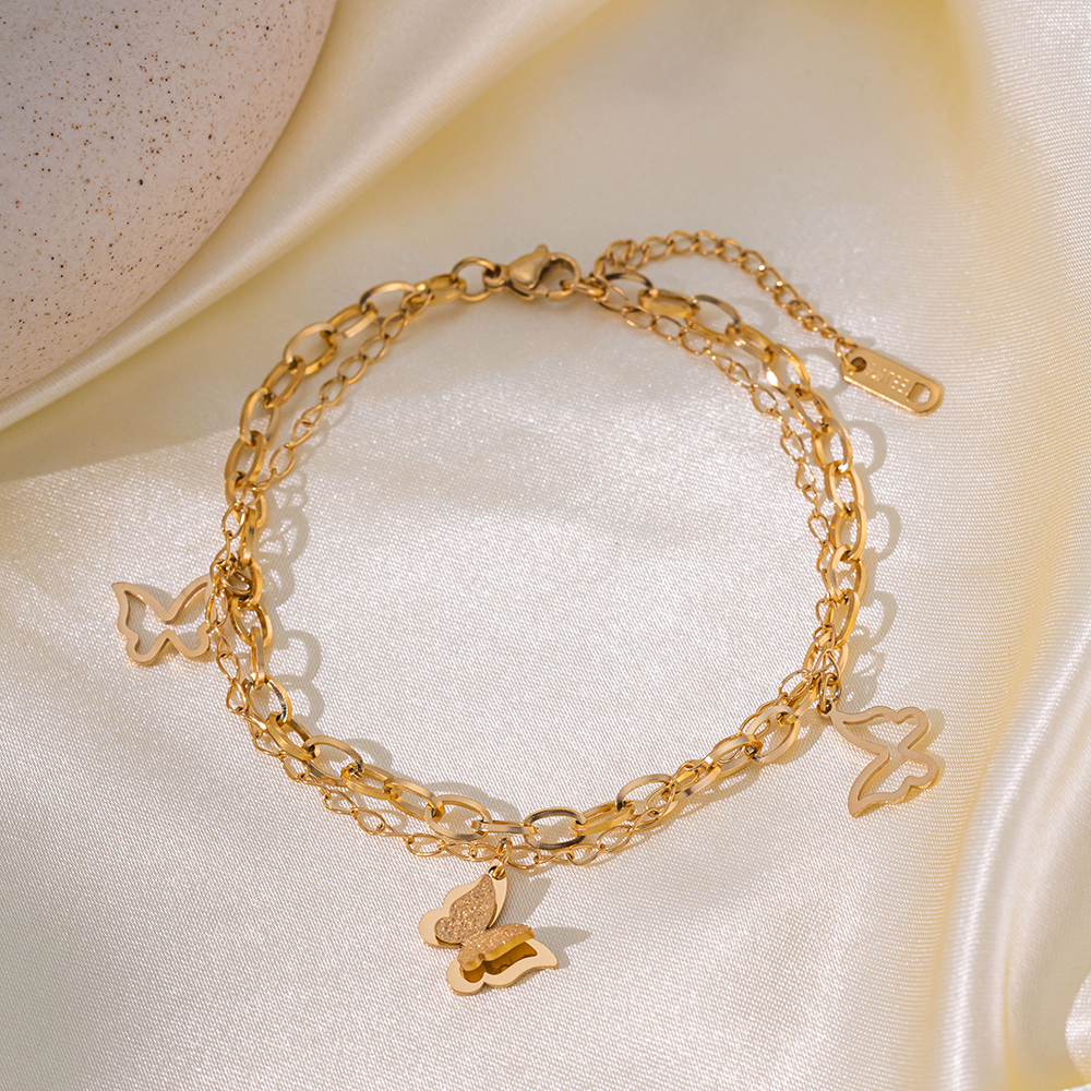 Brazalete Cadena Rolo & Mariposas