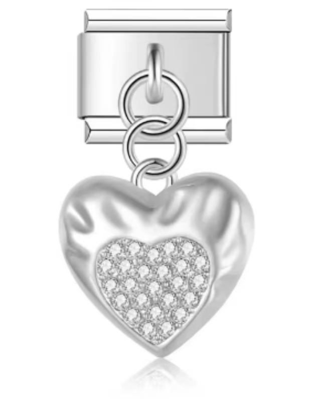 Charm Italiano Corazon Diamantado