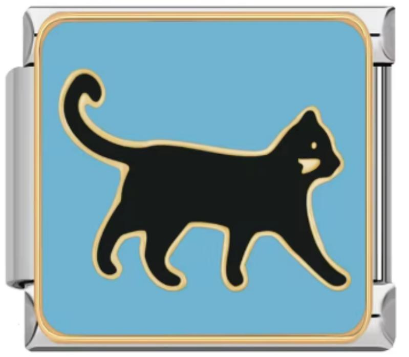 Charm Italiano Gato Negro