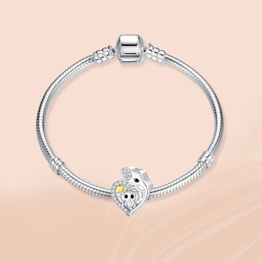 Charm Corazón 'Familia de Elefantes'