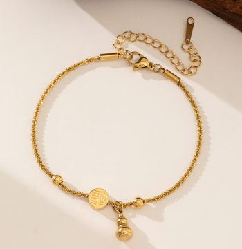 Brazalete Cadena de Cuerda & Medallón