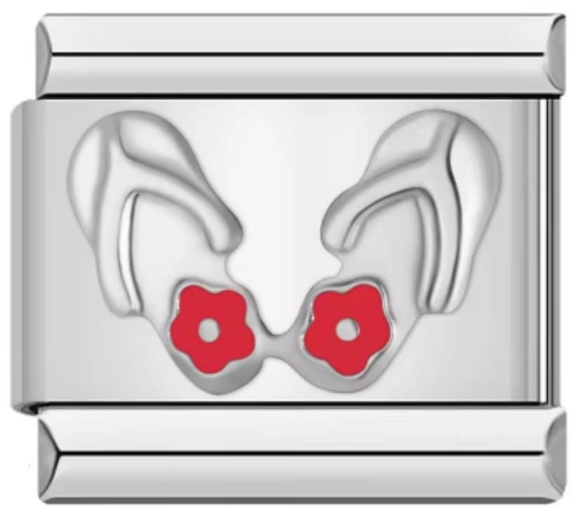 Charm Italiano Sandalias Plateadas