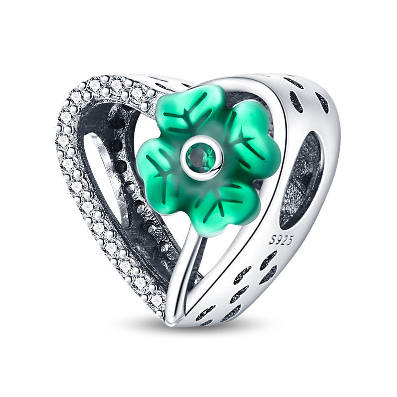 Charm Corazon & Trébol