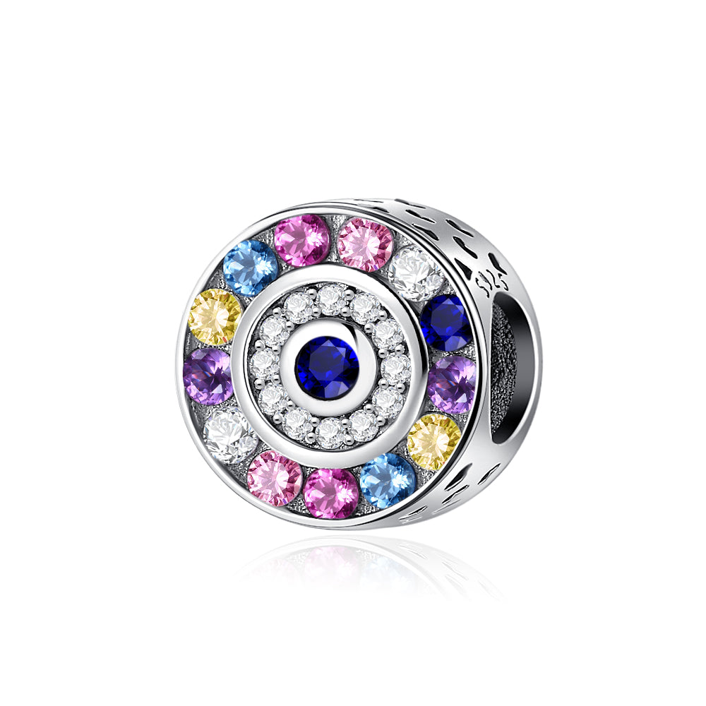 Charm Diamantado Circular Multicolor