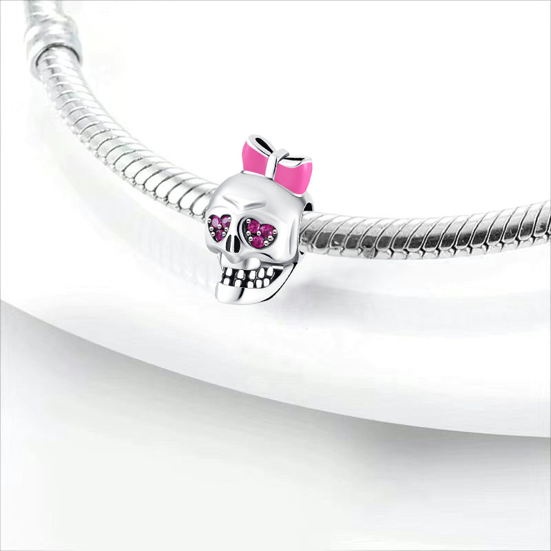 Charm Calavera Con Moño