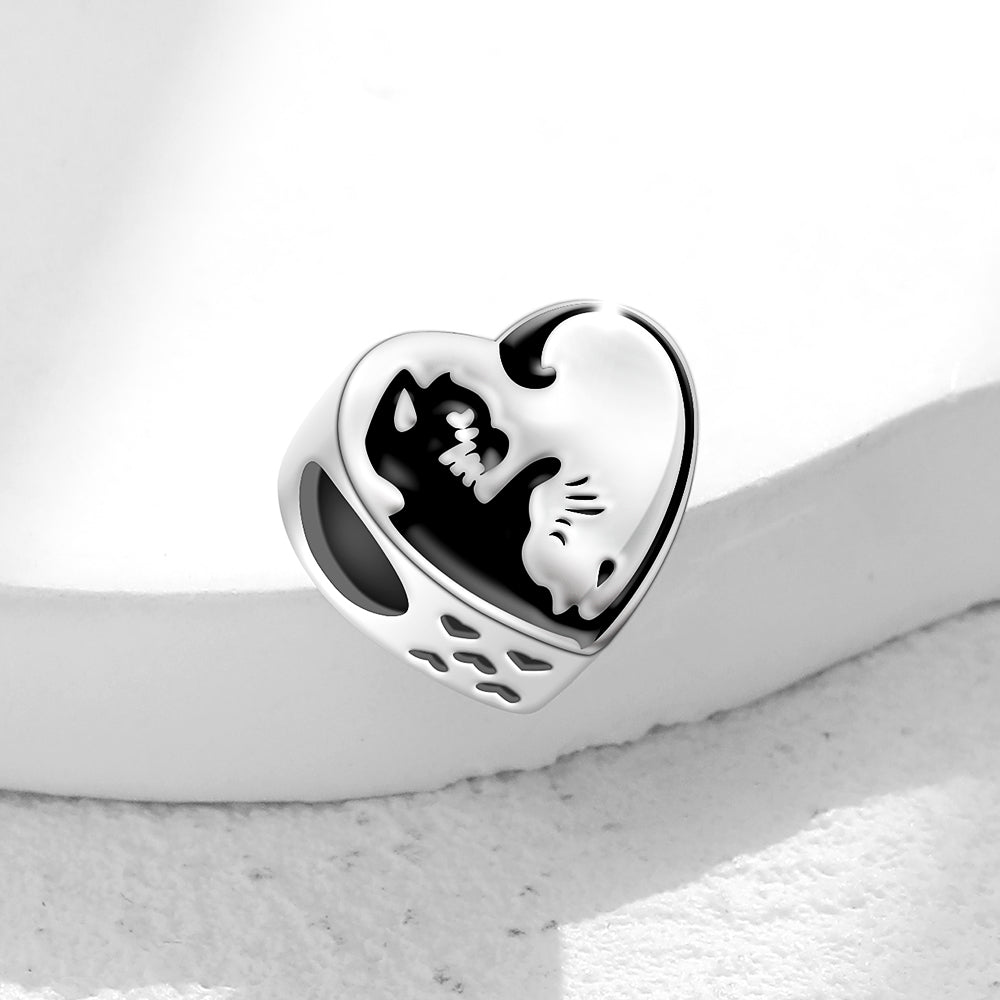 Charm Corazon Gatitos