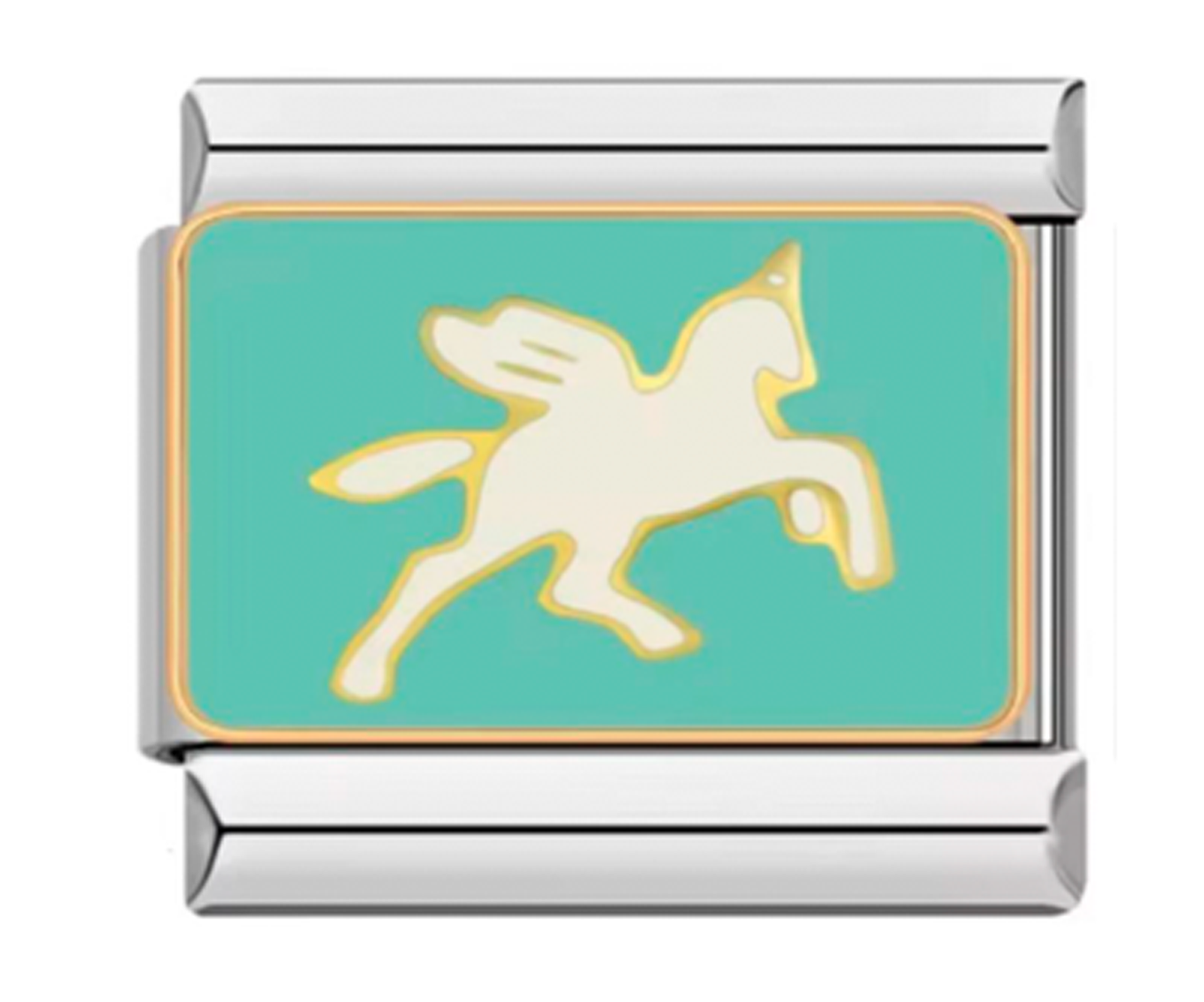 Charm Italiano Unicornio Verde