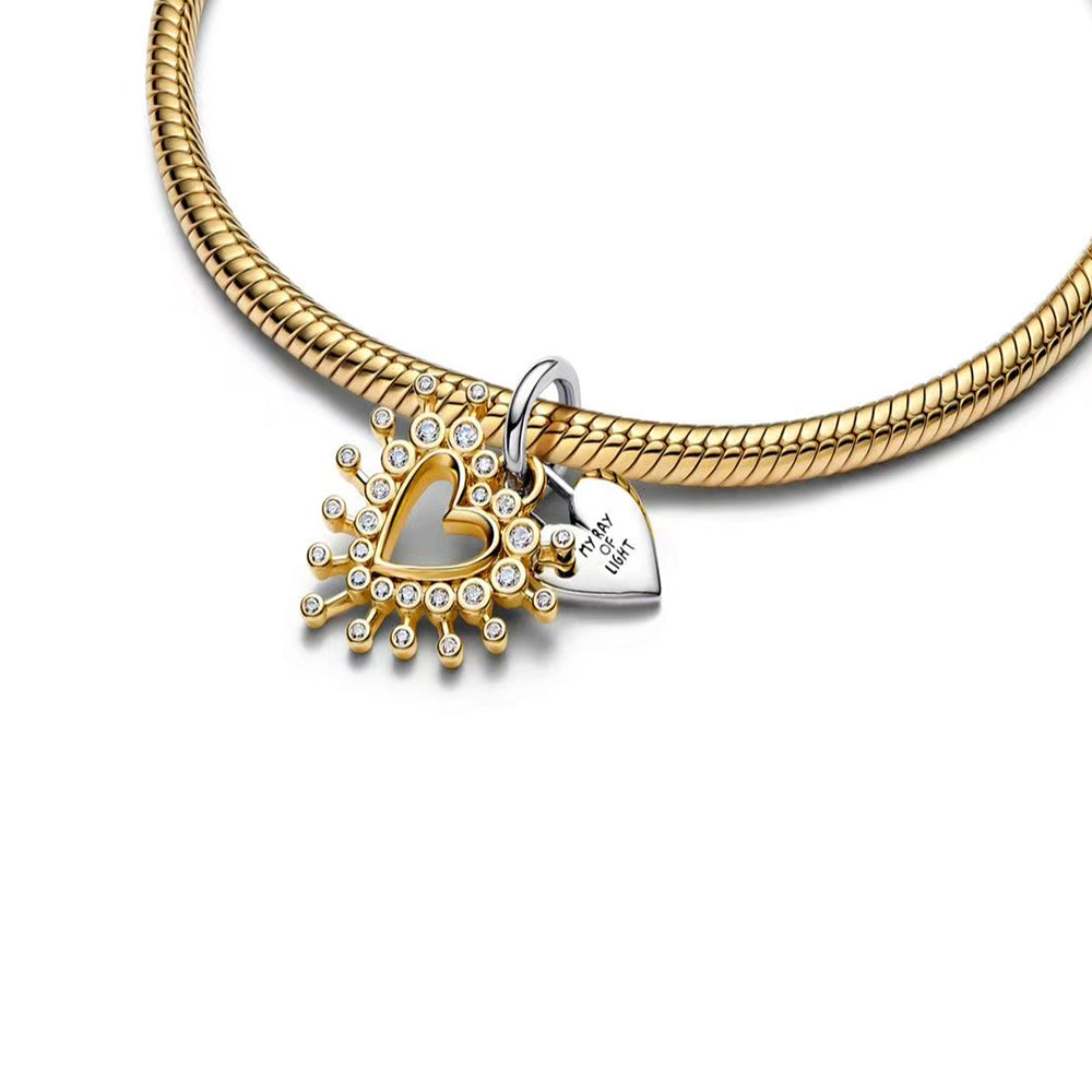 Charm Corazon Dorado