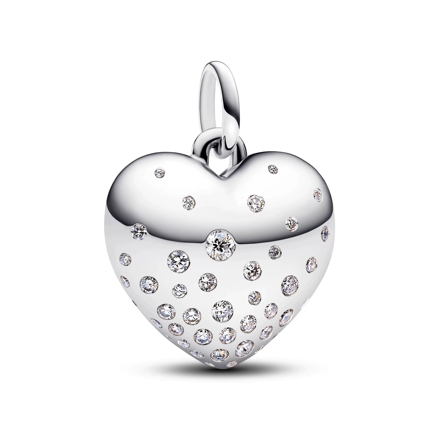 Charm Corazon Con Brillantes