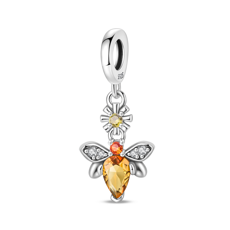 Charm Mariposa Ambar Diamantada