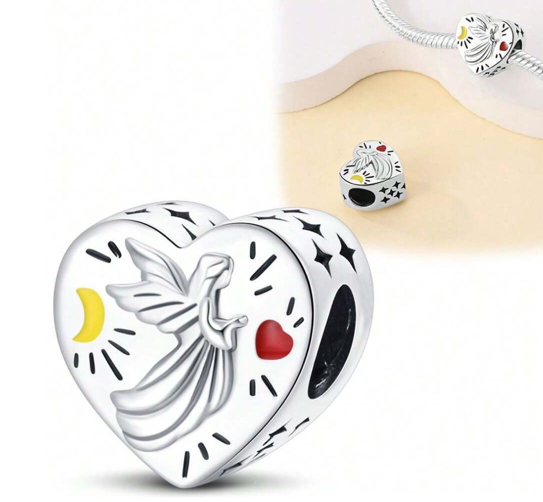 Charm Corazón Ángel de la Guardia