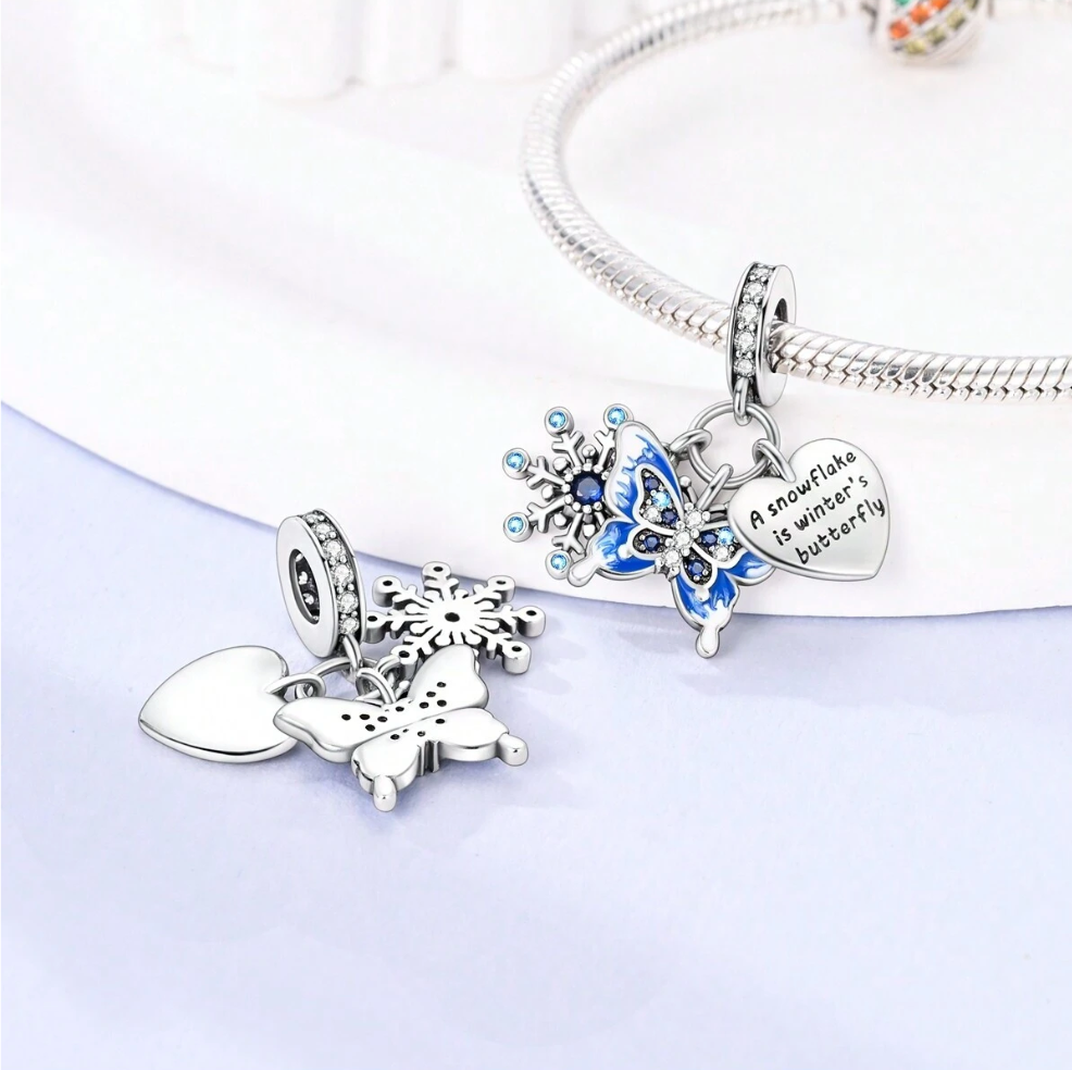 Charm Copo, Mariposa y Corazón