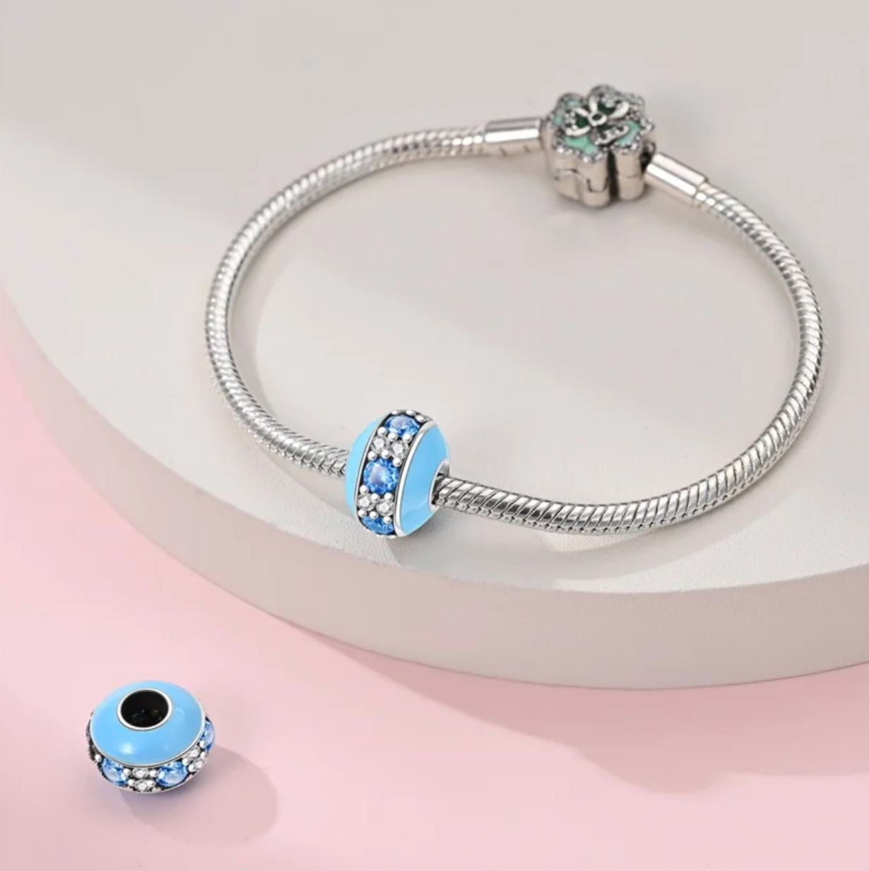 Charm Abalorio Aurora Azul