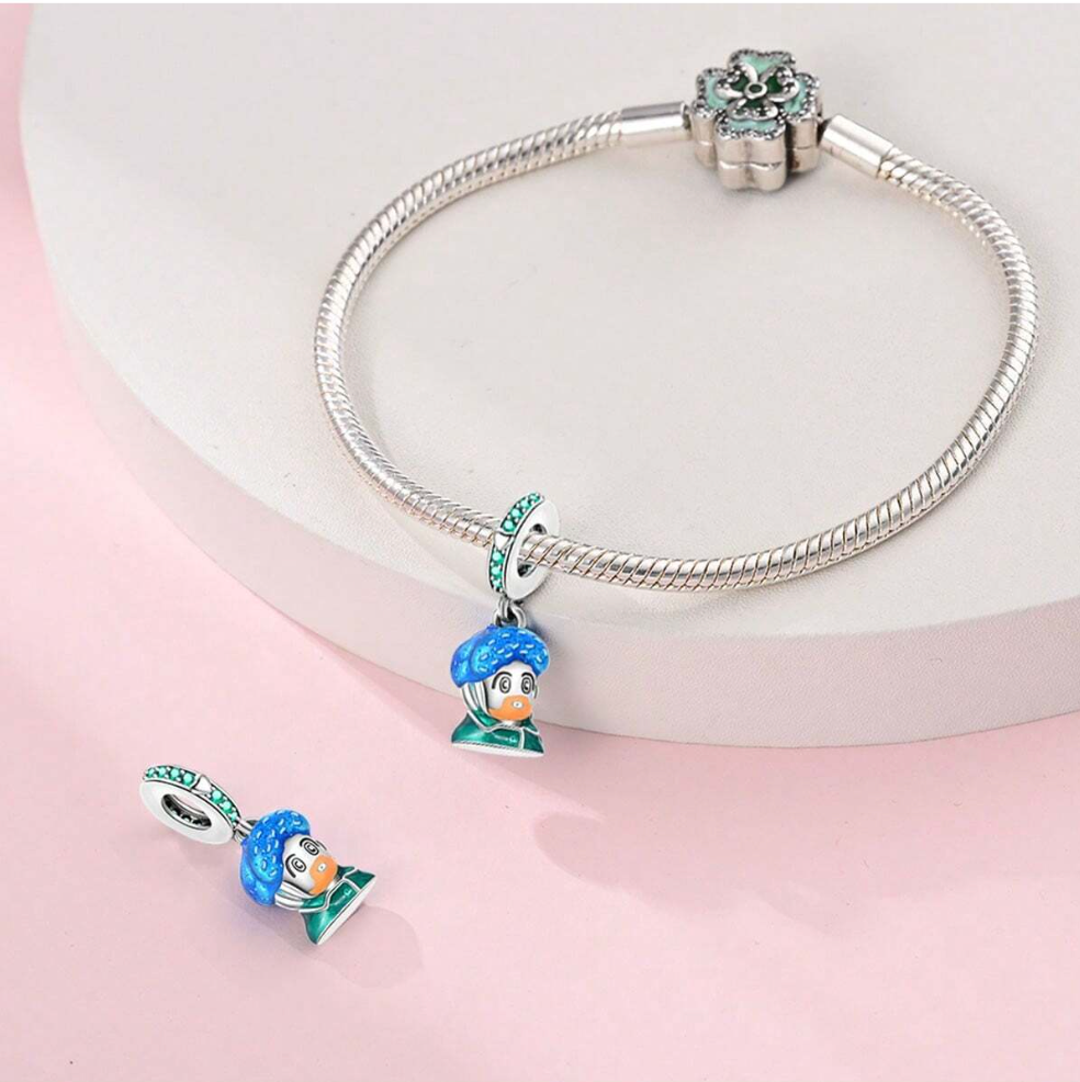 Charm Pintura de Hombre con Barba Roja