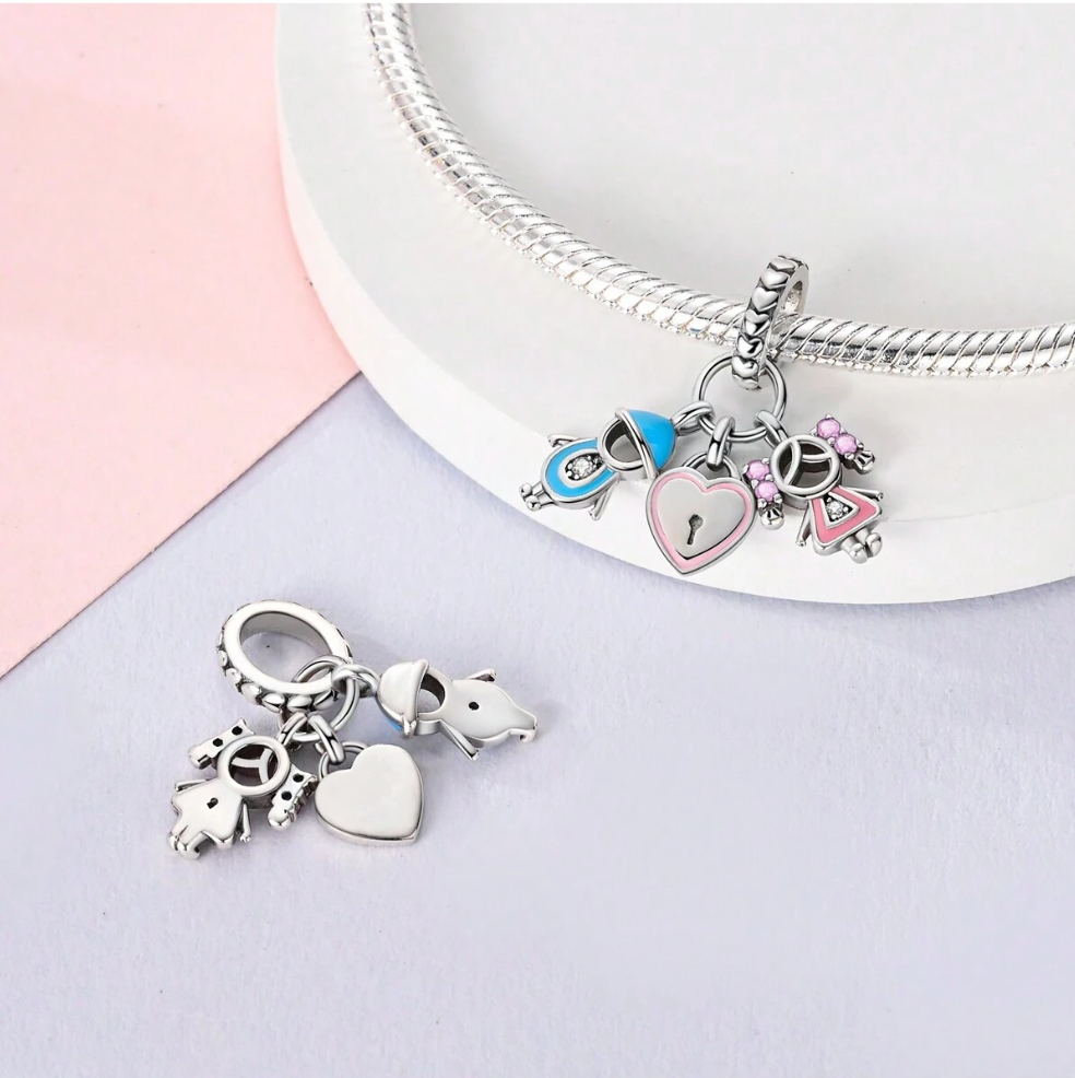 Charm Niño y Niña "Corazón Secreto"