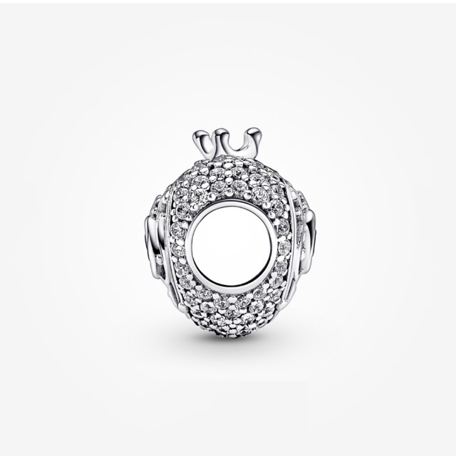 Charm Corazon Rosa & Corona