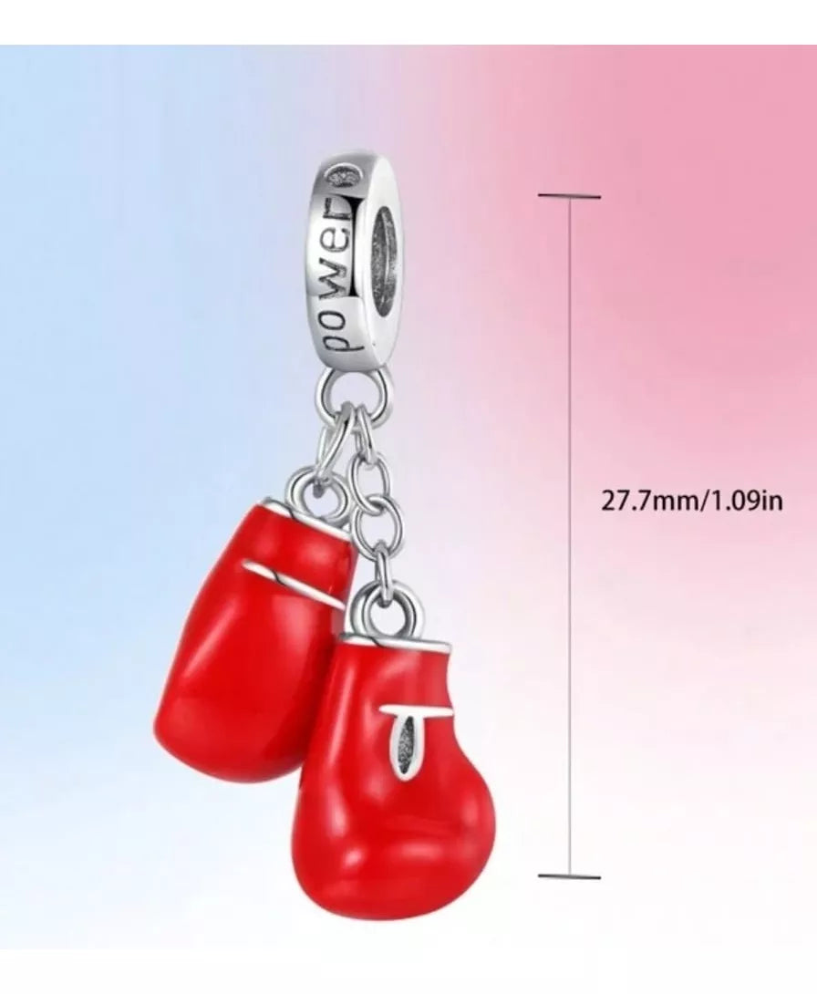 Charm Guantes de Box Rojos