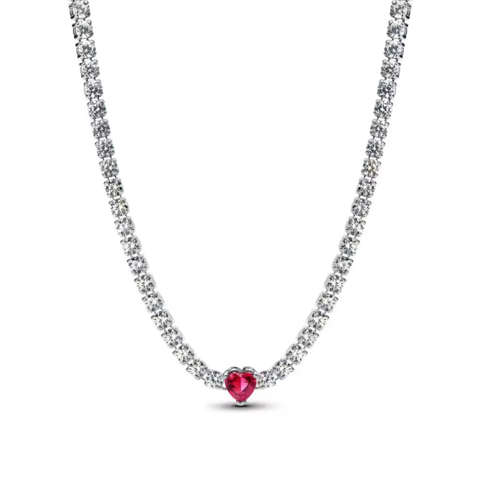 Collar Diamantado & Corazon