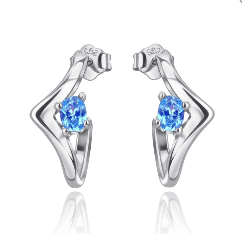 Aretes Elegancia Azul