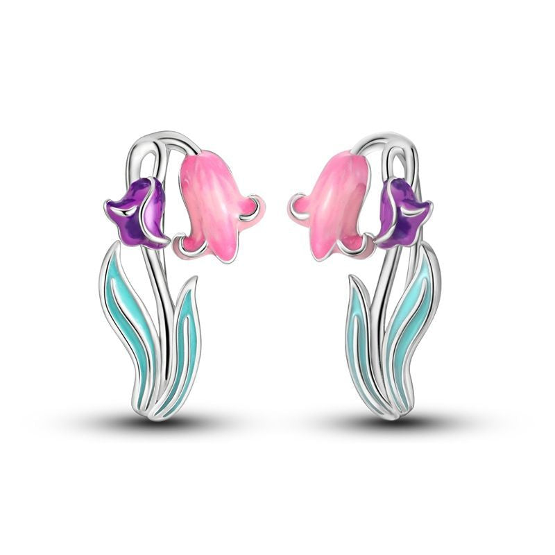 Aretes Tulipán Rosa