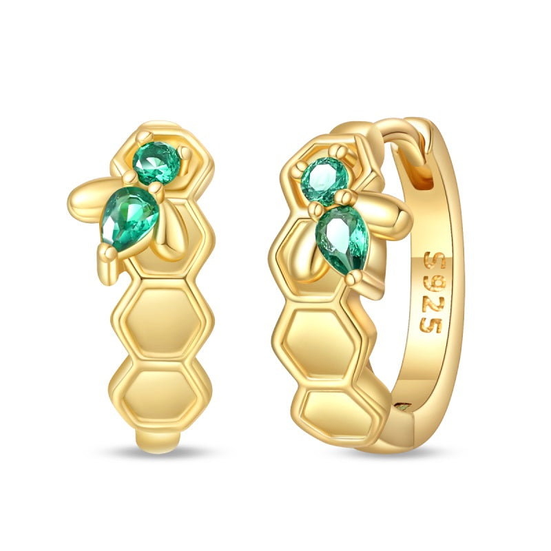 Aretes Panal y Abejas